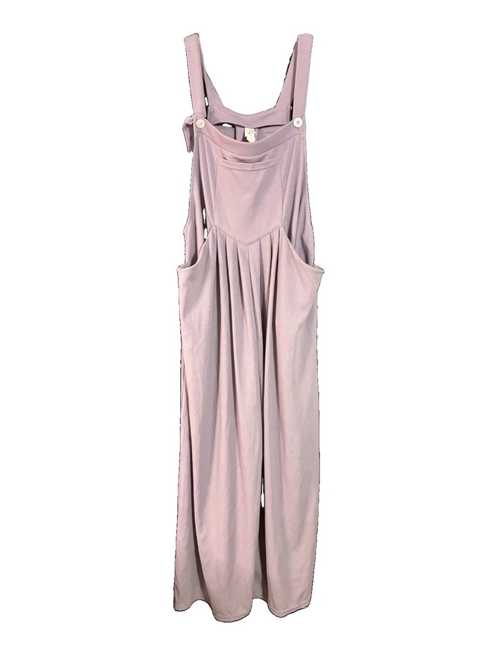 Halara Lavender Wide-Leg Sleeveless Jumpsuit Button straps/Pockets Harem XL